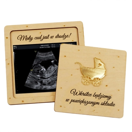 Piękna Ramka na zdjęcie USG zostaniesz babcią ciocią zostaniecie dziadkami